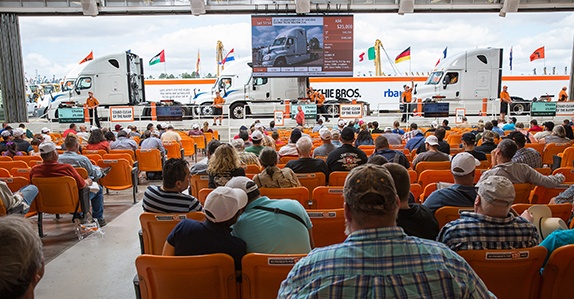 A Ritchie Bros. truck auction.