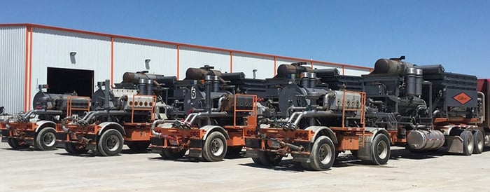  2012-2013 SUREFIRE Hyd Frac Units featured in the Kruse Energy & Equipment Auctioneers two-day auction in Odessa, Texas